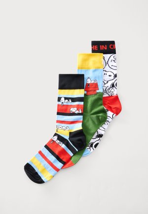 Happy Socks, PEANUTS GIFT UNISEX 3 PACK - Чорапи - multi-coloured