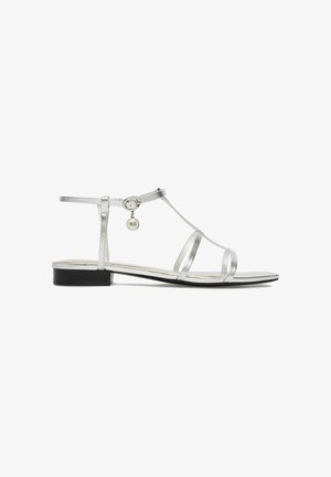 Gino Rossi, GINO ROSSI WOMEN'S SILVER SANDALS - Sandalias - silver-coloured