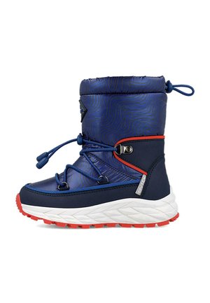 Botines con cordones - azul