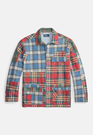PATCHWORK PLAID FLANNEL OVERSHIRT - Pluus - valley peicing