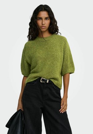 JDY, JDYDICTE S/S PULL O-NECK KNT NOOS - T-shirt basique - fern