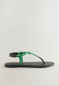 Next T-bar sandals - mottled green