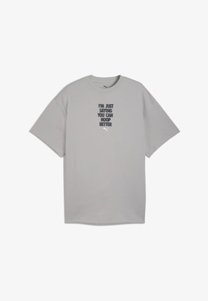 HOOPOCALYPSE BASKETBALL II - Marškinėliai su spaudiniu - gray echo