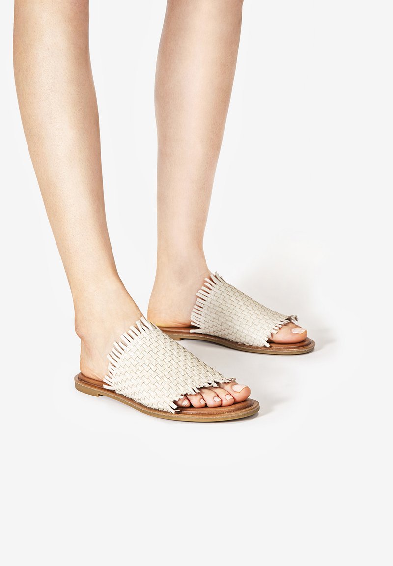 Damen Sneaker | Inuovo INUOVO Pantolette flach beige - YG42179 Damen Sneaker | Inuovo INUOVO Pantolette flach beige - YG42179