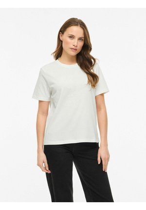 VISYBILLA RUNDHALS - Potiskana majica - snow white