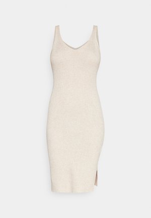 ONLY, ONLLINA SLIT DRESS - Haljina s naramenicama - birch detail/melange