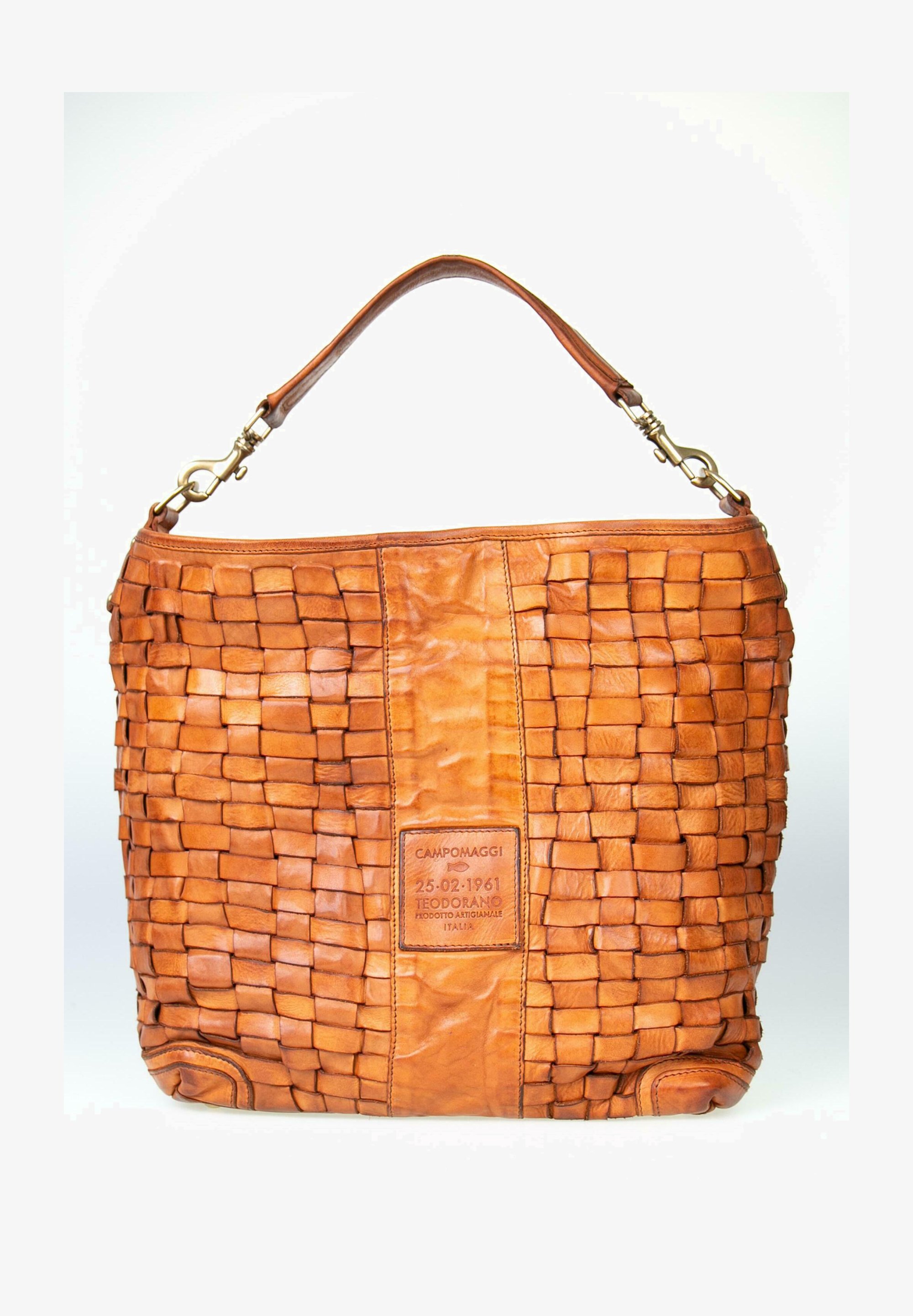 Campomaggi Geldbörse Geflochten Herren Geldbörse Cognac