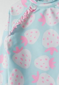 MINOTI 2 PIECE LONG SLEEVE AND FRILLED KNICKERS SET - Maillot de bain - light blue pink