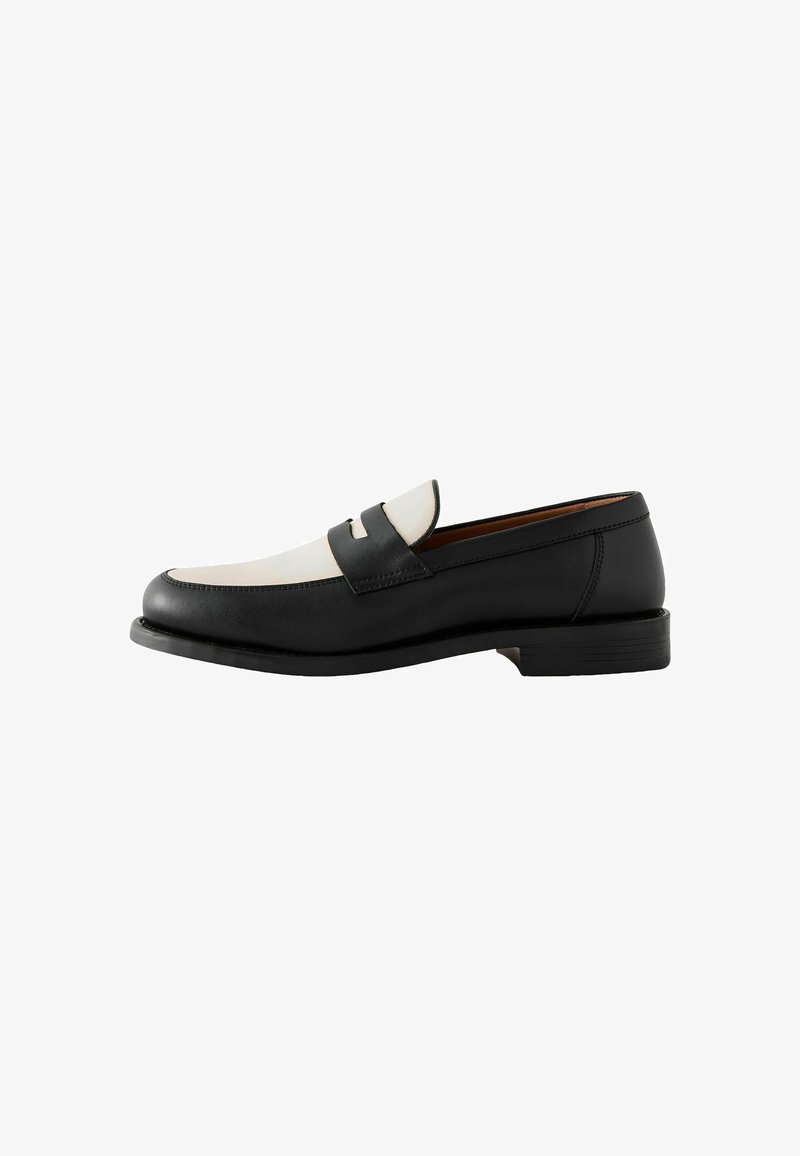Next REGULAR FIT - Slipper - black and white