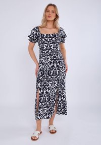 GINI LONDON - SPLIT - Day dress - navy Thumbnail Image 1