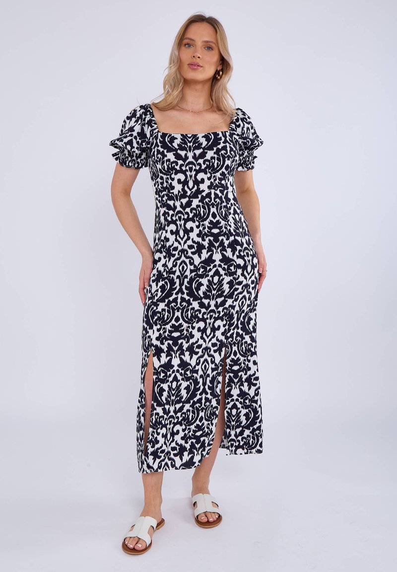 GINI LONDON - SPLIT - Day dress - navy, Enlarge