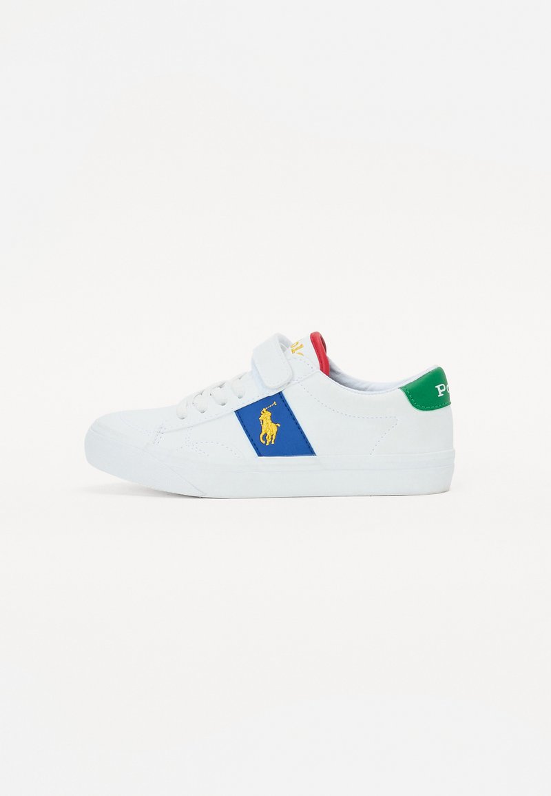 Polo Ralph Lauren - RYLEY UNISEX - Sneaker low - white smooth/royal multi/yellow pp, Vergrößern