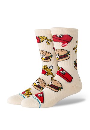 Stance COMBO MEAL CREW UNISEX - Ponožky - beige