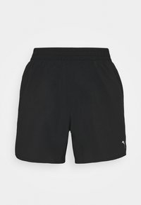 Svarta sportshorts gjorda av lätt material. Har en elastisk midja och sidofickor. Silverfärgad logotyp på nedre högra sidan.