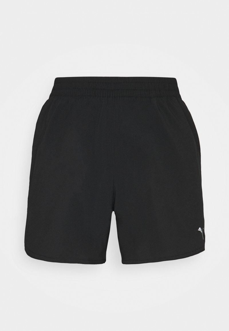 Černé sportovní šortky vyrobené z lehkého materiálu. Mají elastický pas a postranní kapsy. Stříbrné logo na dolním pravém boku.