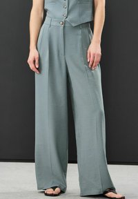 Next ELASTICATED BACK WIDE LEG - Bukser - grey