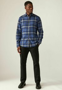 Next REGULAR FIT - Pluus - navy blue grey tartan