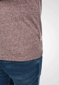 Solid SDALARUS - T-shirts print - wine red melange