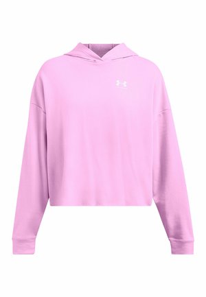 Under Armour RIVAL - Sweat à capuche - stellar pink