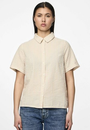 Pieces KURZARM PCSALLY - Blusa - beige
