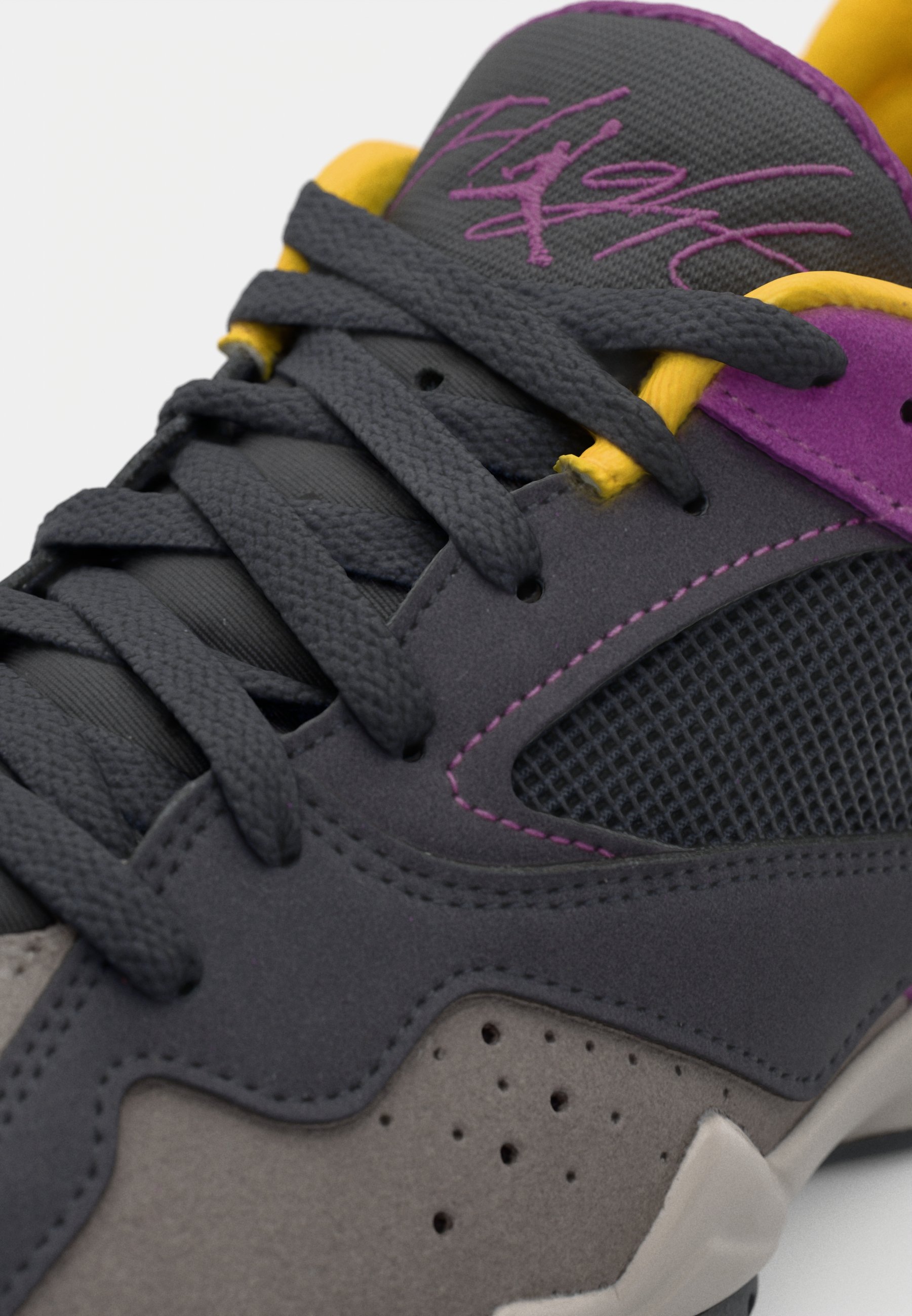 black grey purple yellow jordans