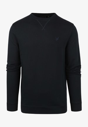Lyle & Scott TONAL EAGLE CREW NECK - Felpa - blauw donkerblauw