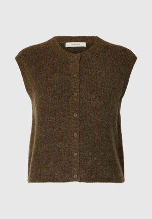 Selected, SLWLULU SL BUTTON O-NECK VEST NOOS - Veste sans manches - dachshund