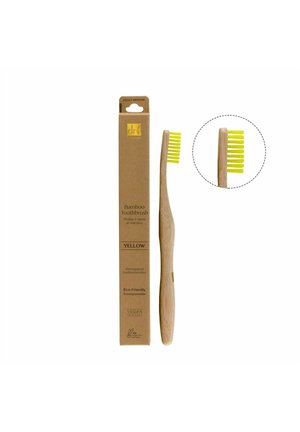 BAMBOO TOOTHBRUSH WITH MEDIUM BRISTLES - Zahnpflege-Zubehör - yellow