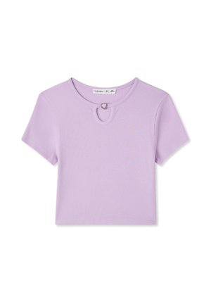 CROP - T-shirt z nadrukiem