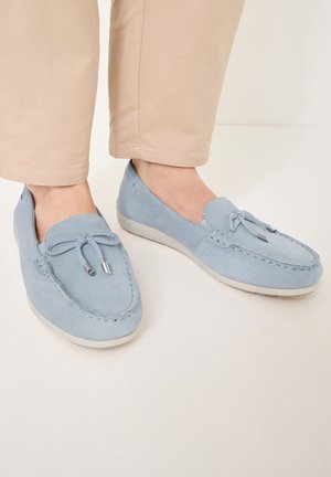 Moccasins - sky suede