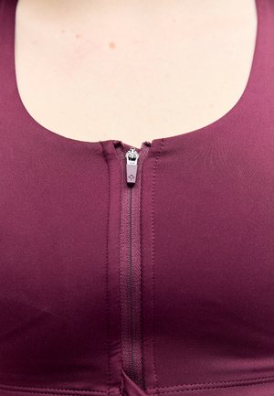 Even&Odd active, MEDIUM SUPPORT BRA WITH ZIP UP FRONT & ADJUSTABLE STRAPS
 - Brassières de sport à maintien normal - bordeaux