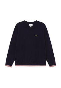 Lacoste Stickad tröja - navy blue/silver chine-corrida