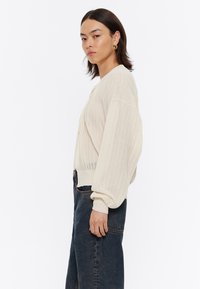 Bimba Y Lola FRUNCIDO LAZOS  - Chaqueta de punto - marfil