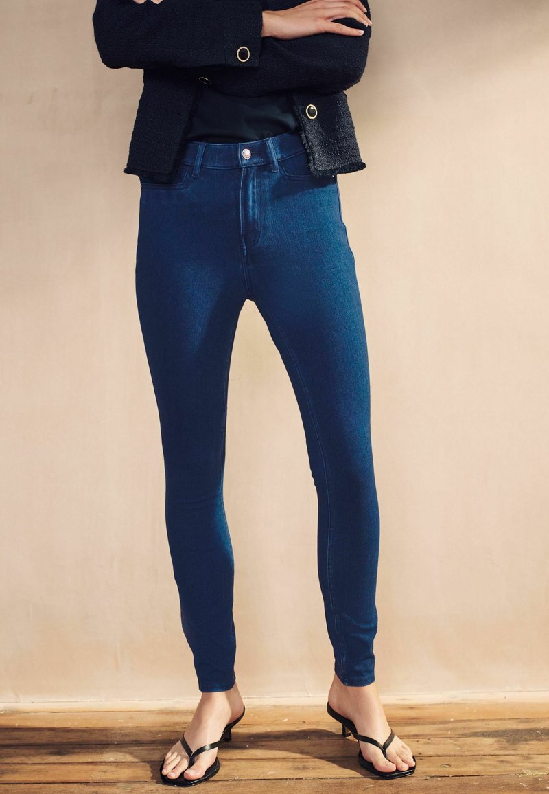 Jean Skinny Free People Bleu Foncé Taille Haute 31 - état Impeccable