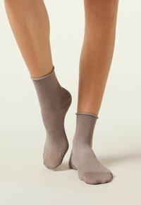 Calzedonia GLITTER - Strømper - Grey Brown