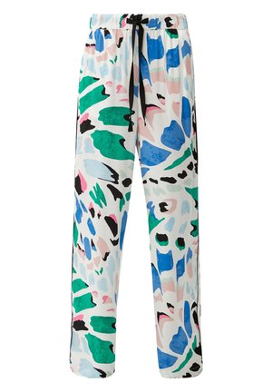 s.Oliver MIT ALLOVER-PRINT - Broek - ecru