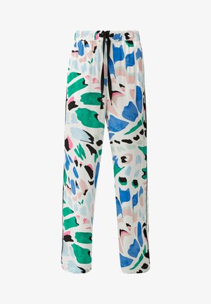 s.Oliver MIT ALLOVER-PRINT - Broek - ecru