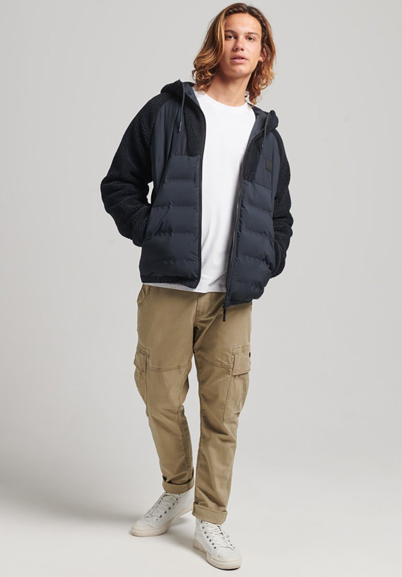 Superdry MOUNTAIN HYBRID ZIP HOODIE - Veste d'hiver - eclipse navy/bleu -  ZALANDO.FR