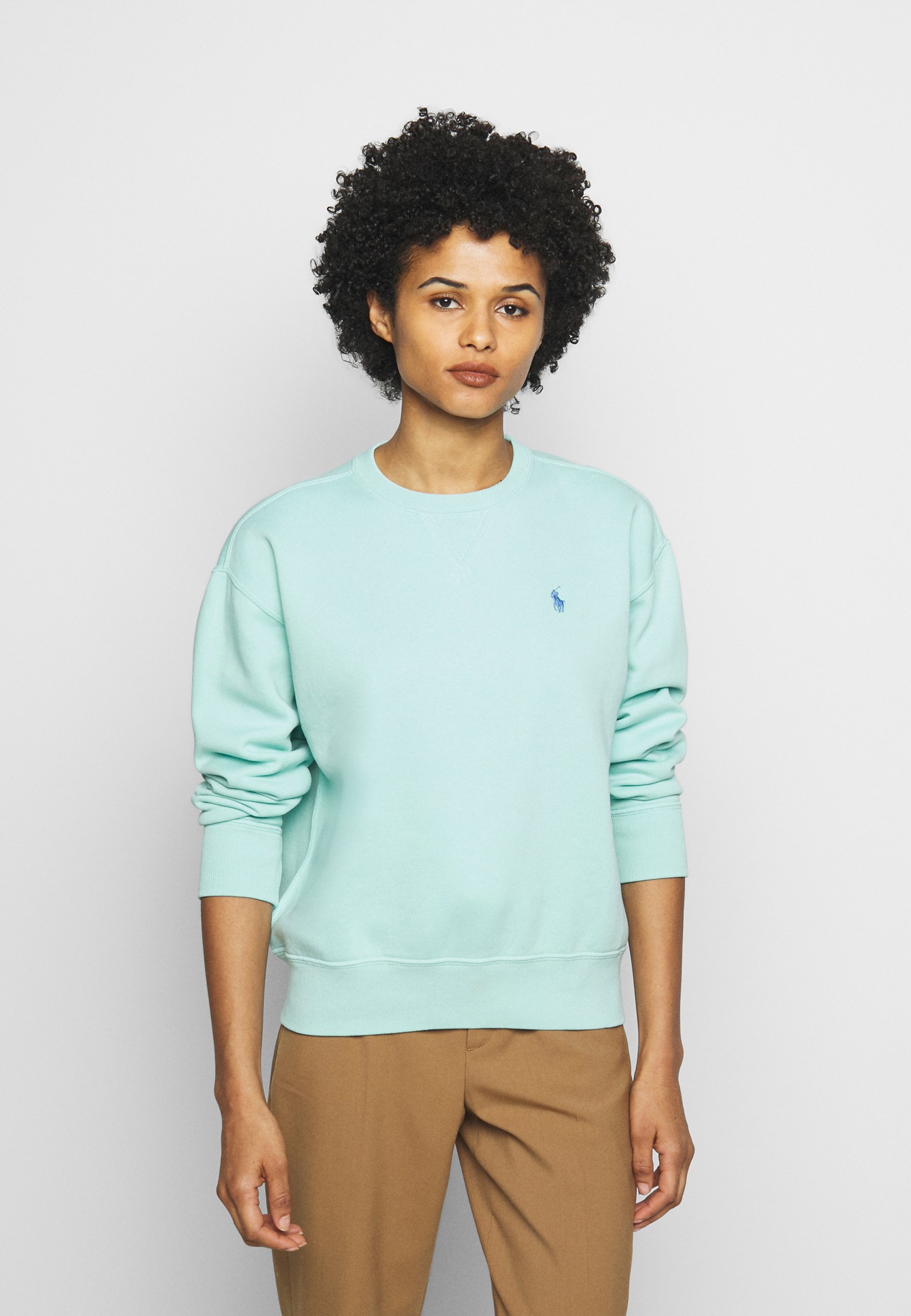 Polo Ralph Lauren FLEECE PULLOVER - Sudadera - parakeet/verde claro -  Zalando.es