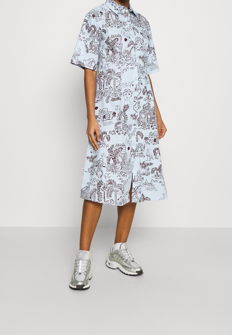 monki button up shirt dress Monki Shirt dress - beige - (Pre-owned)