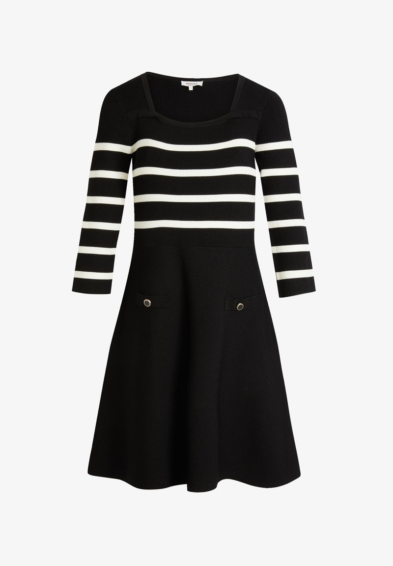 Robe noire et blanche pour femme | Valérie Simon Robe noire et blanche pour femme | Valérie Simon