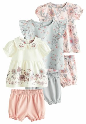 6 PIECE SET - REGULAR FIT - Potiskana majica - pink white floral