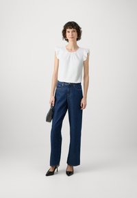 Marc O'Polo DENIM BLOUSE MUSSELIN - Camicetta - silky white