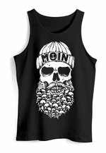Men's Moin Captain Skull Anchor Beard T-Shirt – Hamburg Street Style, Cotton Comfort