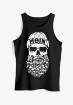 Men's Moin Captain Skull Anchor Beard T-Shirt – Hamburg Street Style, Cotton Comfort