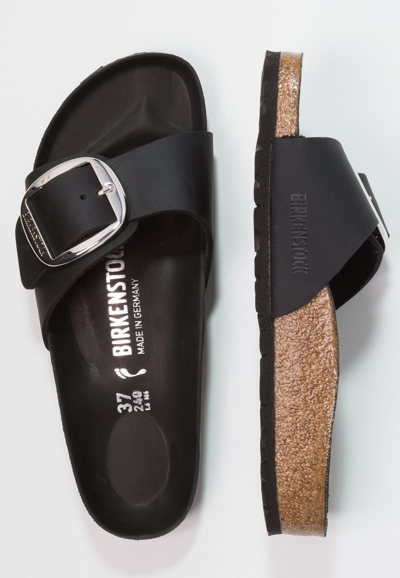 kompas Ongelijkheid scheepsbouw Birkenstock MADRID BIG BUCKLE - Pantoffels - black/zwart - Zalando.nl