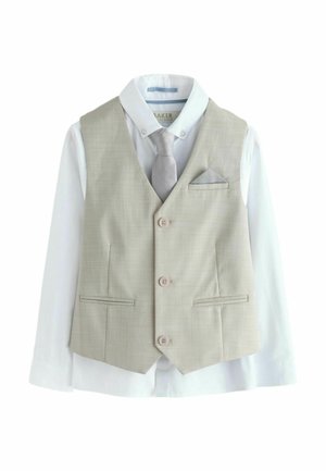 REGULAR FIT SET - Waistcoat - stone