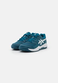ASICS GEL DEDICATE 8 UNISEX - Chaussures de tennis toutes surfaces - restful teal/white