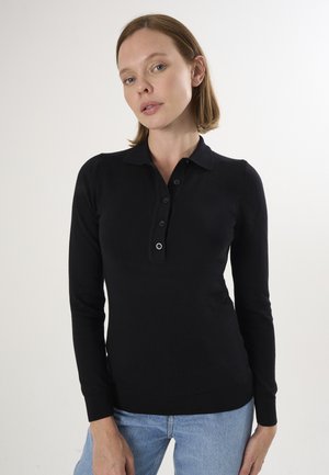 BUTTONED - Poloshirt - black
