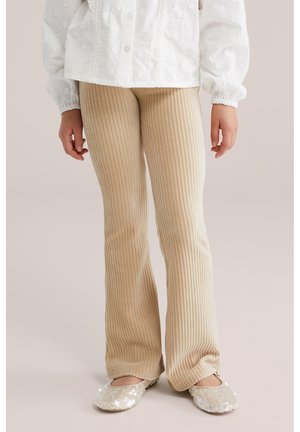 WE Fashion FLARED - Leggings - beige